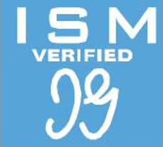 ISM CODE VERIFIED 認証バッジ
